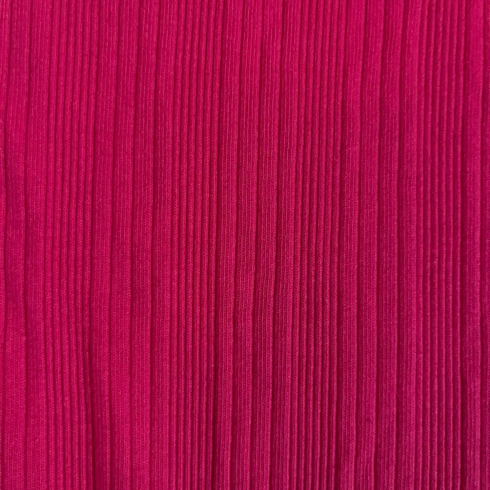 Pink Ribbed V-Neck Top - Picture 3 of 3
